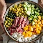 Assemblaggio della poke bowl