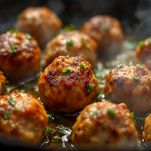 polpette di carne cotte in padella