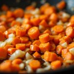 cipolle e carote tritate