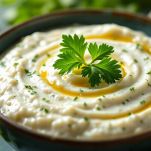 salsa raita con prezzemolo