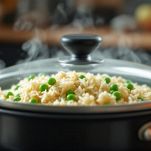 Cottura riso e piselli