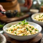 Riso e piselli pronto