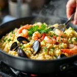 Frutti di mare nel risotto