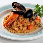 Risotto ai frutti di mare pronto