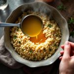 L'aggiunta del brodo