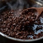 Cioccolato che si scioglie lentamente.