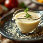 salsa andalusa versata nella salsiera