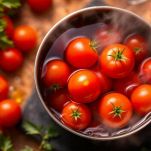 L'aggiunta dei pomodori