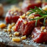 carne steccata con aromi