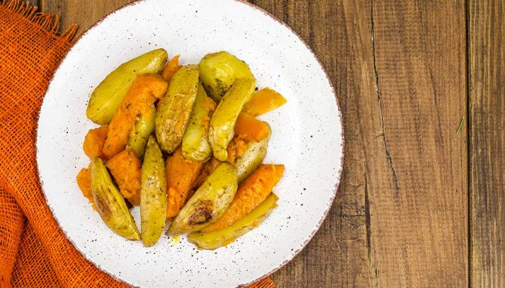 Zucca e patate al forno