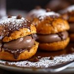 Bignè al cioccolato pronti