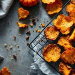 Chips di zucca pronte