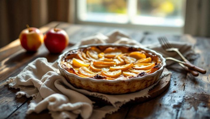 gustoso clafoutis di mele