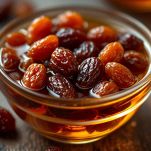 uvetta immersa nel cognac