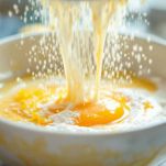 impasto del clafoutis di mele