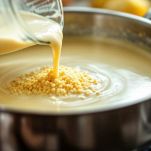 Crema pronta con crostini e parmigiano