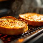 pane abbrustolito sulla griglia