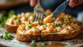 crostini di mare con maionese di riso
