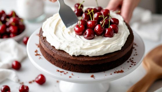 assemblaggio torta foresta nera