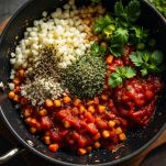 Soffritto di cipolla e peperoni.