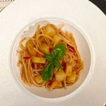 terminata la cottura, condite e servite