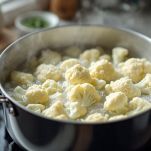 Cime di cavolfiore in pentola