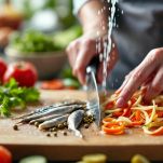 Lavate le acciughe sotto sale