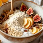 ingredienti della polenta dolce in una ciotola