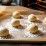 Formate delle palline con l'impasto