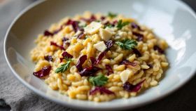 Risotto radicchio e taleggio