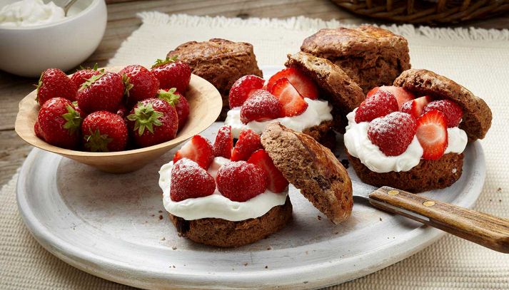 Scones al cacao