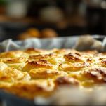 tortino di patate pronto per essere servito