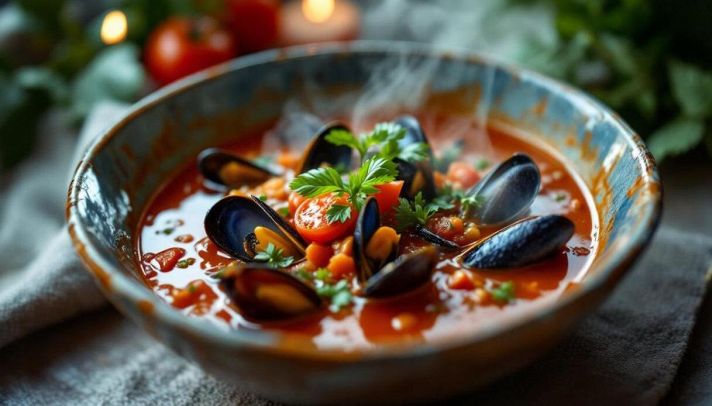 Zuppa di cozze al pomodoro: ricetta facile e gustosa