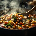 Zuppa di zucca in cottura