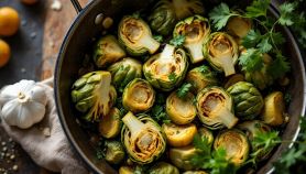 Carciofi trifolati con prezzemolo fresco