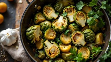 Carciofi trifolati con prezzemolo fresco