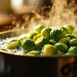 Lessatura dei cavolini di Bruxelles