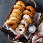 ciambelline su carta assorbente