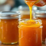 Marmellata di limoni senza buccia nei barattoli