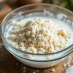 Mollica di pane nel latte