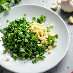 trito di odori per orata al cartoccio