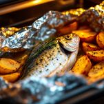 orata al cartoccio pronta