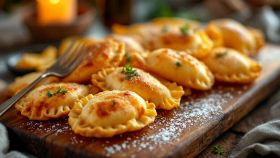 Delizia fritta con cuore morbido e saporito