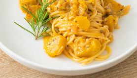 Pasta alla carbonara di zucca
