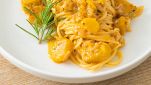 Pasta alla carbonara di zucca