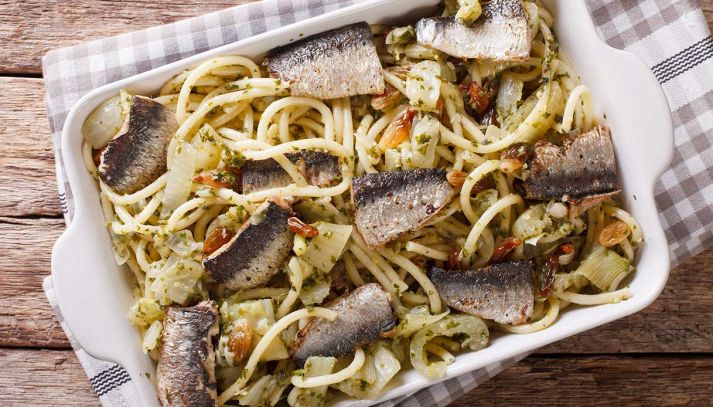 pasta con le sarde alla Castelbonese