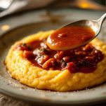 Polenta con il sugo