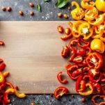 La pulitura dei peperoni