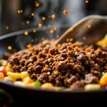 pancetta e carne tritata per il ragù