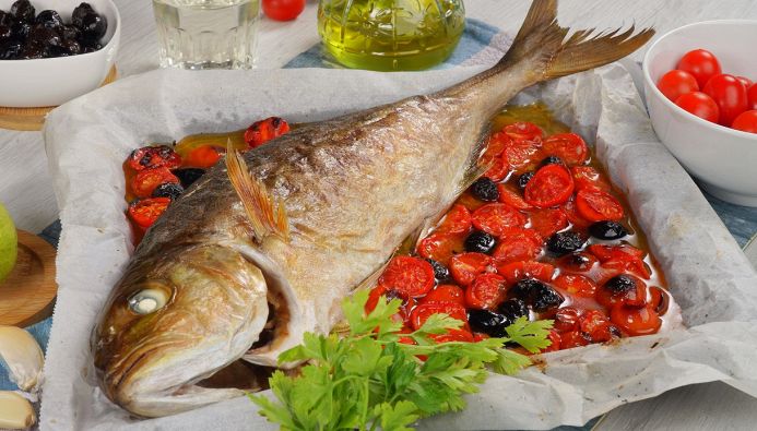 Ricciola al forno